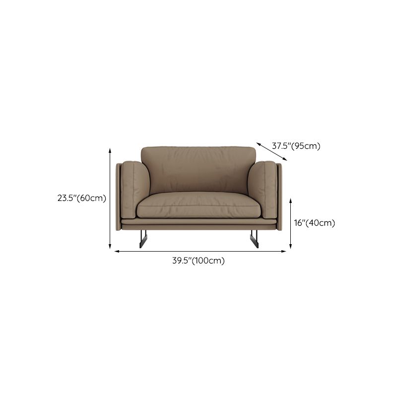 Mid Century Modern Sofa Gray Cushions Settee for Living Room Clearhalo 'furn' 'furn_sofas' 'Furniture' 'Living Room Furniture' 'Sofa' 'sofas' 1200x1200_5ac4655a-322f-4bee-b981-37e1711ee9e3
