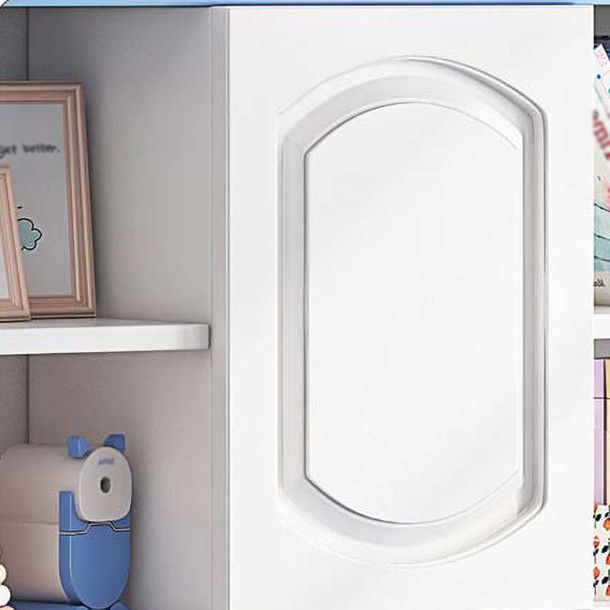 Scrivania di scrittura angolare contemporanea scrivania in legno con libreria