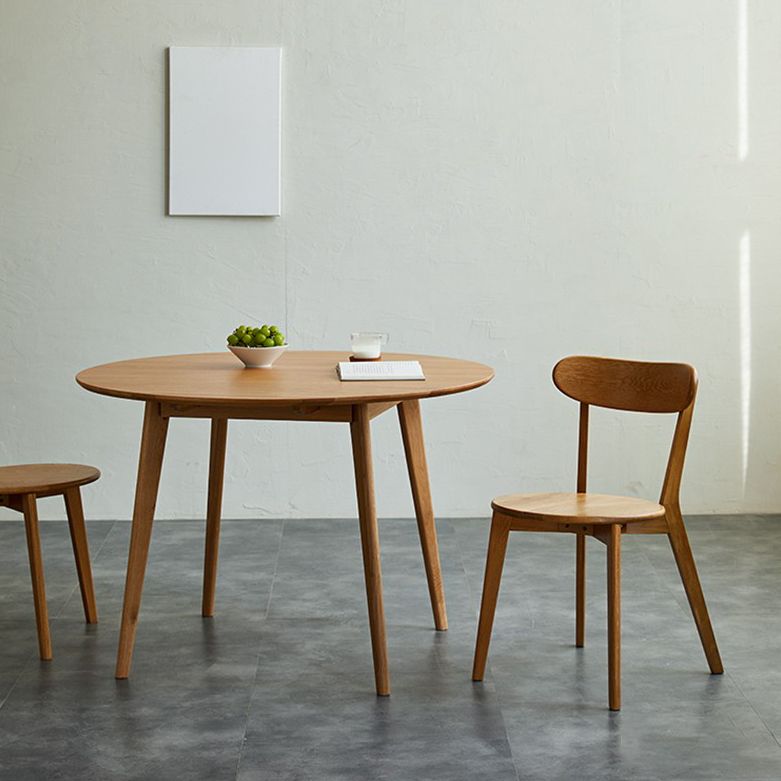 Esstisch für Esszimmer, Küche, runder Esstisch aus massivem Holz