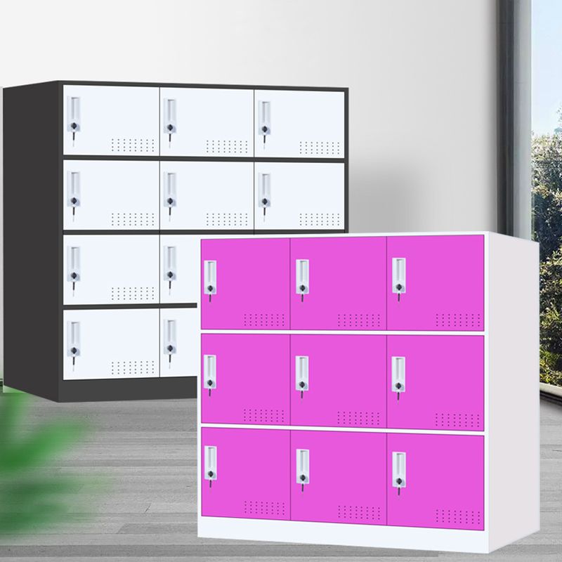 Armoire intérieure en métal pour salle de bain armoire de rangement contemporaine avec portes à charnière