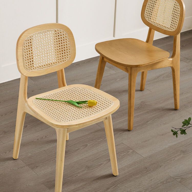 Solid Wood Dining Room Chairs Industrial Style Open Back Side Chair