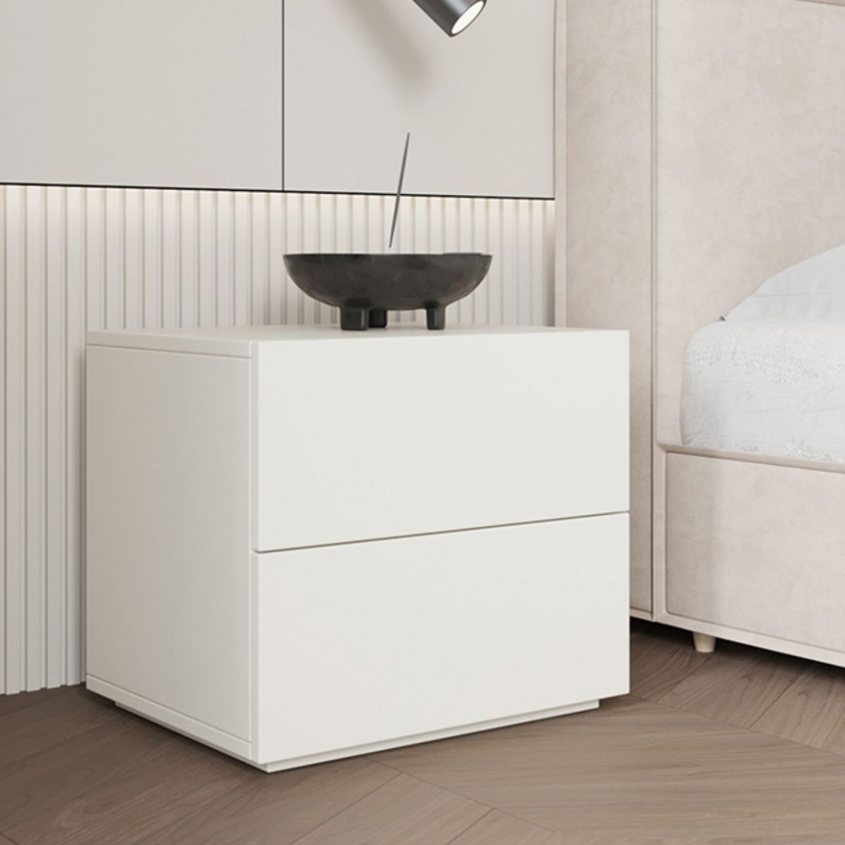 Modernism Accent Table Nightstand Drawers Storage Bed Nightstand for Home Clearhalo 'Bedroom Furniture' 'furn' 'furn_night_stand' 'Furniture' 'night_stand' 'Nightstands' 1200x1200_5ac78809-a598-4ddd-8369-c5fb766b586b