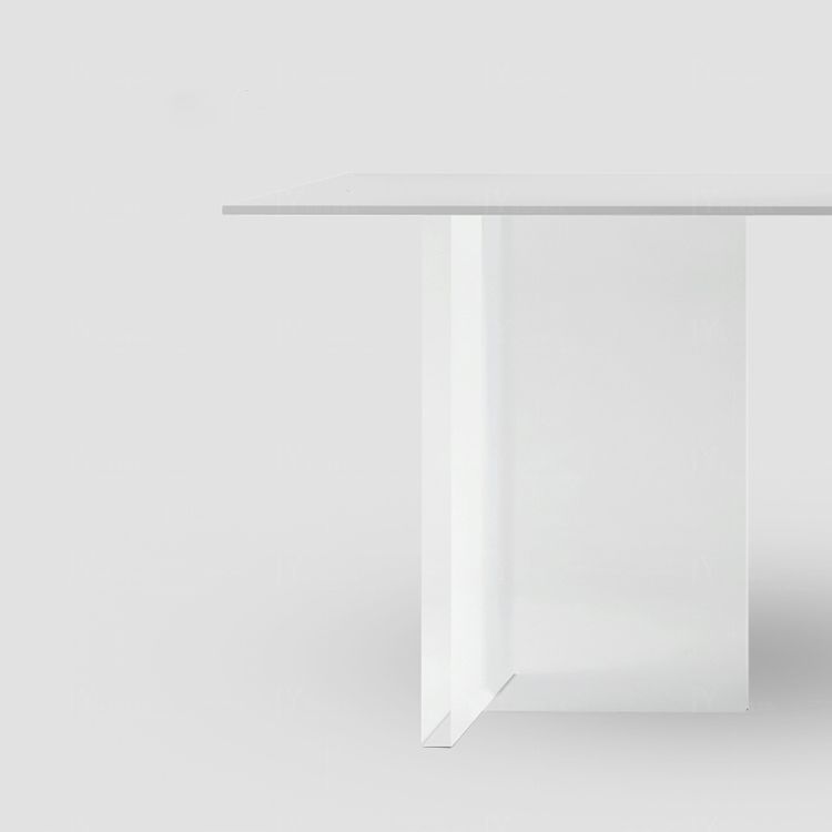 Modern White Dining Table Rectangle Sintered Stone Dining Table with Acrylic Base Clearhalo ' dining_table' 'Dining Tables & Seating' 'Dining Tables' 'furn' 'furn_dining_table' 'Furniture' 'furniture_dining_table' 'Kitchen & Dining Furniture' 'kitchen&dining_furn' 'kitchen' 'kitchen_dining_table' 1200x1200_5ac8226b-4e39-4146-a4da-7f48a3f4e74d