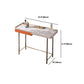 1 Drawer Glam Makeup Vanity Set Solid Wood Dressing Table with Slate Top