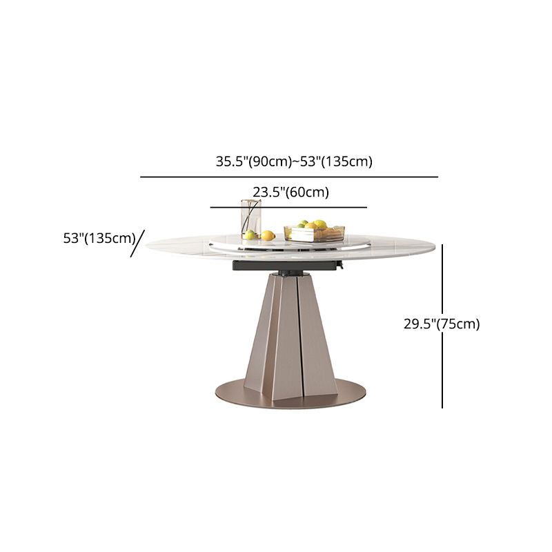 Nordic 1/4/5/6/7/9 Pieces Dining Set Stone Round Table and Leather Chairs Dinette Set Clearhalo 'Dining Room Sets' 'Dining Tables & Seating' 'dining_room_set' 'furn' 'furn_dining_room_set' 'Furniture' 'furniture_dining_room_set' 'Kitchen & Dining Furniture' 'kitchen&dining_furn' 'kitchen' 1200x1200_5ac9efa9-886e-4992-93b3-caeedeacc29b