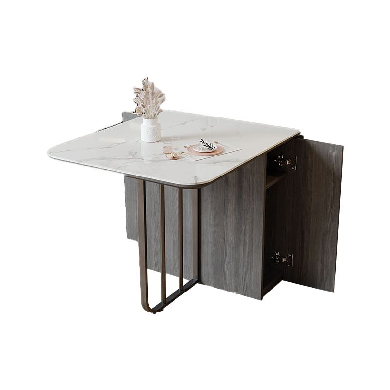 Modern Furniture Dining Set 1/3/5 Pcs Folding Table with Dining Upholstered Chairs Clearhalo 'Dining Room Sets' 'Dining Tables & Seating' 'dining_room_set' 'furn' 'furn_dining_room_set' 'Furniture' 'Kitchen & Dining Furniture' 1200x1200_5aca5167-9b18-42de-ba21-675540340afb