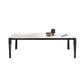 Industrial Style Dining Sintered Stone Table Dining Rectangle Table with Metal Legs Clearhalo 'Dining Tables & Seating' 'Dining Tables' 'dining_table' 'furn' 'furn_dining_table' 'Furniture' 'Kitchen & Dining Furniture' 1200x1200_5acc760d-6378-49ff-b2e3-3f5a7c072590