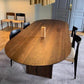 Oval Solid Wood Dining Table Modern Brown-natural Furniture with Double Pedestal Home Clearhalo 'Dining Tables & Seating' 'Dining Tables' 'dining_table' 'furn' 'furn_dining_table' 'Furniture' 'Kitchen & Dining Furniture' 1200x1200_5accb41b-25c0-456b-9cb0-fb2e9a9d595a