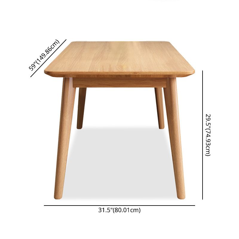 Modern Style Solid Wood Dining Set with Rectangle Shape Table and 4 Legs Base Clearhalo 'Dining Room Sets' 'Dining Tables & Seating' 'dining_room_set' 'furn' 'furn_dining_room_set' 'Furniture' 'furniture_dining_room_set' 'Kitchen & Dining Furniture' 'kitchen&dining_furn' 'kitchen' 1200x1200_5accbbc2-2d8a-41d8-b6d2-89073b52e96d