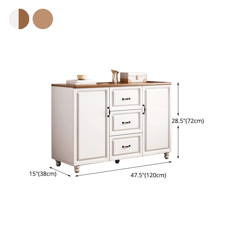 15 "D Holz Combo Kommode Schlafzimmer Aufbewahrungstorte Kommode mit Schubladen und Türen