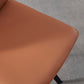 Leather Dining Side Chair Industrial Design Armless Solid Back Chairs