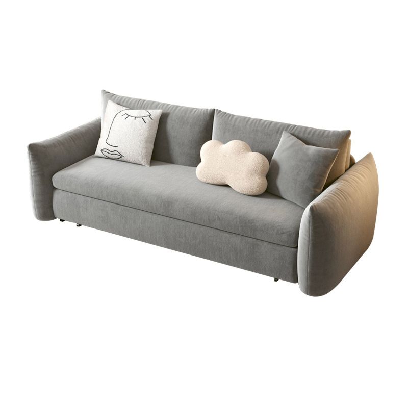 Scandinavian Pillow Back Sofa Bed with Square Arm for Apartment Clearhalo 'furn' 'furn_sofas' 'Furniture' 'furniture_sofas' 'Living Room Furniture' 'Sofa' 'sofas' 1200x1200_5ad08cdb-bb0c-4e87-a319-6d302409c14c