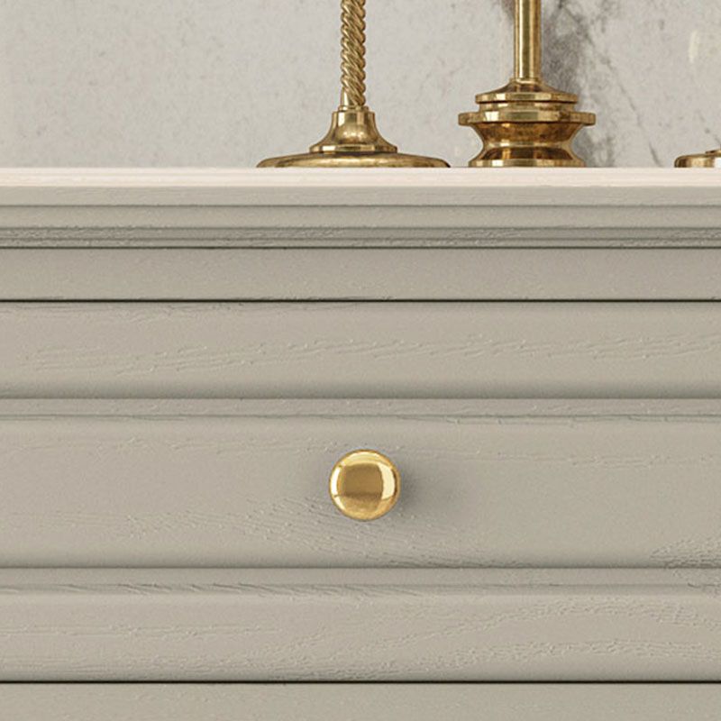 Glam horizontale opbergkast slaapkamer 16.2 "brede houten borst met laden