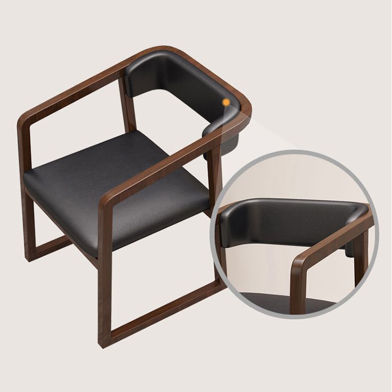 Traditional Style Ash Chairs Open Back Arm Kitchen Single Dining Chair Clearhalo ' kitchen&dining_furn' 'Dining Chairs' 'Dining Tables & Seating' 'dining_chair' 'furn' 'furn_dining_chair' 'Furniture' 'furniture_dining_chair' 'Kitchen & Dining Furniture' 'kitchen' 1200x1200_5ad1d7a1-ebf2-4393-8951-42e66834bc38