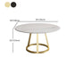 Glam 1/4/6 Pieces Dining Set Round Stone Dining Table for Dining Room Clearhalo 'Dining Room Sets' 'Dining Tables & Seating' 'dining_room_set' 'furn' 'furn_dining_room_set' 'Furniture' 'furniture_dining_room_set' 'Kitchen & Dining Furniture' 1200x1200_5ad2dd70-ba50-4cf0-bcca-762bbfef53e4