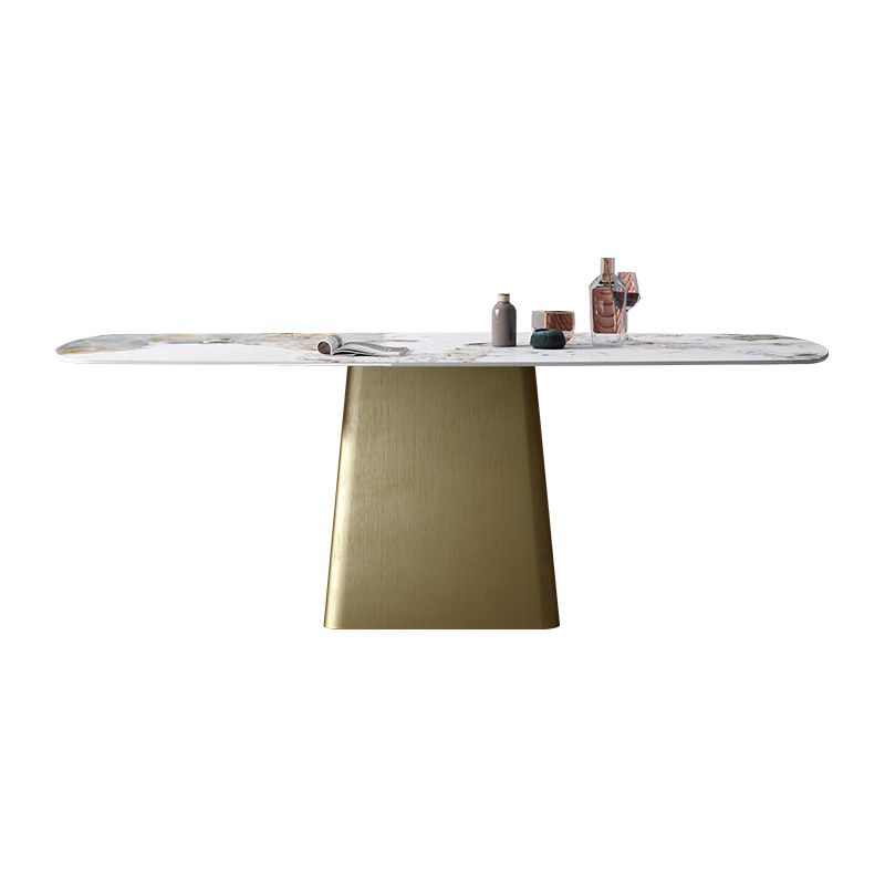 Glam 1/4/5/7 Pieces Dining Set Sintered Stone Dining Table Set with PU Leather Chairs Clearhalo 'Dining Room Sets' 'Dining Tables & Seating' 'dining_room_set' 'furn' 'furn_dining_room_set' 'Furniture' 'furniture_dining_room_set' 'Kitchen & Dining Furniture' 'kitchen&dining_furn' 'kitchen' 1200x1200_5ad2f284-e536-4b5b-b1f1-26777fbfc2db