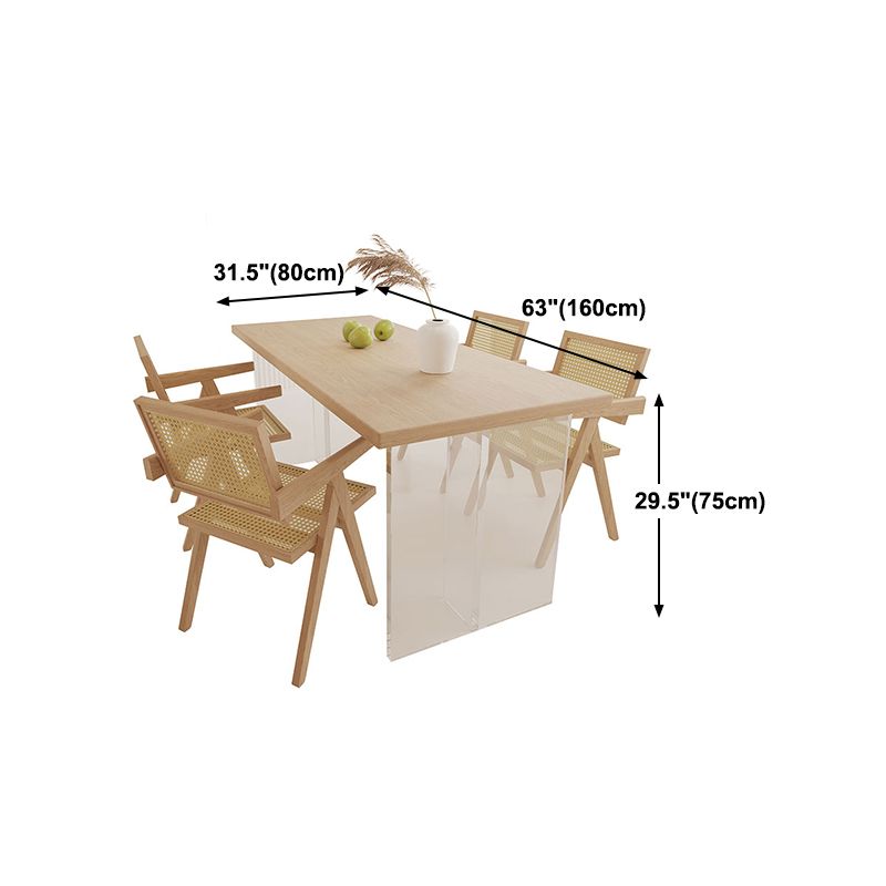 Simplicity Style Dining Table Natural Table for Home Kitchen without ...
