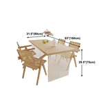 Tavolo da pranzo in stile semplicità tavolo naturale per cucina a casa senza sedia