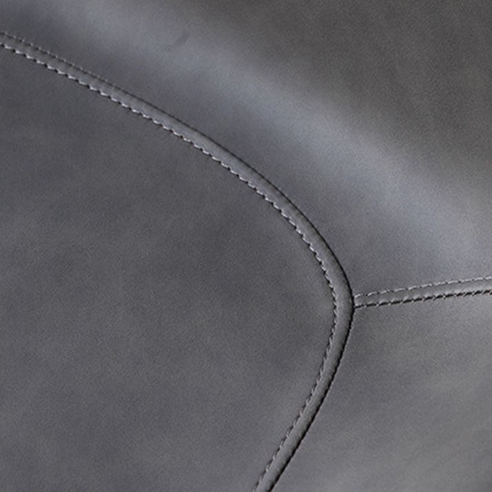 Contemporary Dining Room Chairs Matte Finish Leather Curved Parsons Armless Chair Clearhalo ' kitchen&dining_furn' 'Dining Chairs' 'Dining Tables & Seating' 'dining_chair' 'furn' 'furn_dining_chair' 'Furniture' 'furniture_dining_chair' 'Kitchen & Dining Furniture' 'kitchen' 1200x1200_5ad7fb4c-23c9-4ee7-96c2-44ef54017e89