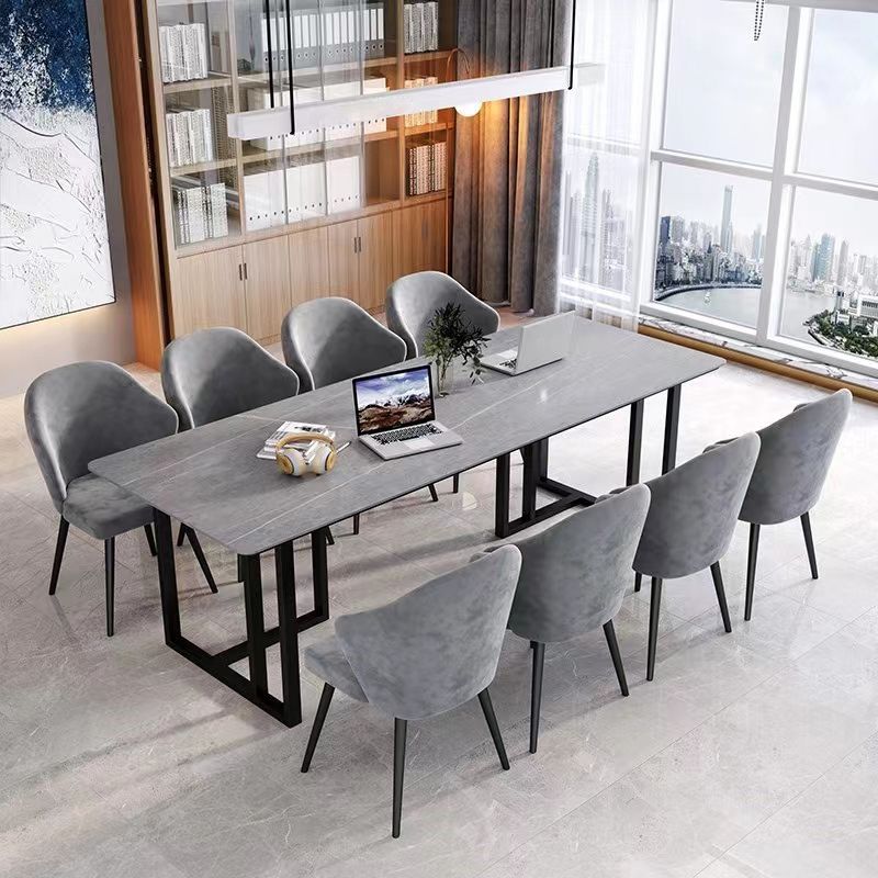 RECTANGE STREE TOP BURIS BUREAU BUREAU MODERNE STYLE DÉCRIT AVEC MÉTAL BASE POUR OFFICE