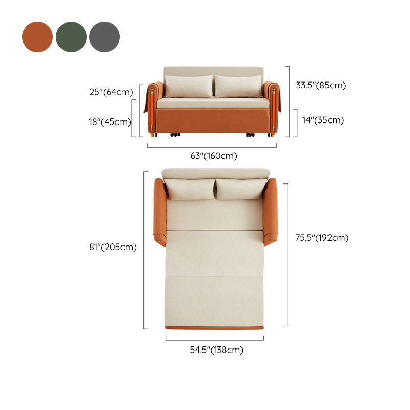 Faux Leather Folding Sleeper Sofa No Distressing Storage Convertible Sofas Clearhalo 'furn' 'furn_futons' 'Furniture' 'Futons & Daybeds' 'Futons' 'Living Room Furniture' 1200x1200_5adddace-809a-4b3d-8833-d49f84c0d0fe