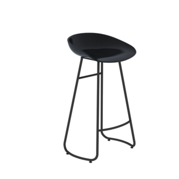 Modern Armless Backrest Counter Stool Iron Dessert Shop Bar Stool with Plastic Seat Clearhalo 'Bar Furniture' 'Bar Stools' 'bar_stools' 'furn' 'furn_bar_stools' 'furniture_bar_stools' 'Kitchen & Dining Furniture' 'kitchen&dining_furn' 'kitchen' 'kitchen_furn' Furniture' 1200x1200_5adedeed-e50f-468b-80d2-0a77d9d6b01a