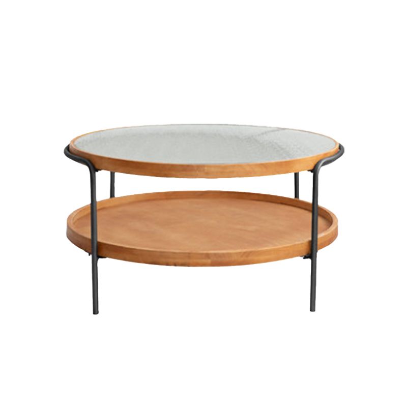 32" Wide Tropical Coffee Table Glass Storage Coffee Cocktail Table Clearhalo 'Coffee & Accent Tables' 'Coffee Tables' 'coffee_tables' 'furn' 'furn_coffee_tables' 'Furniture' 'Living Room Furniture' 1200x1200_5ae3fdf8-661b-45a2-9364-f0cbc80126e8