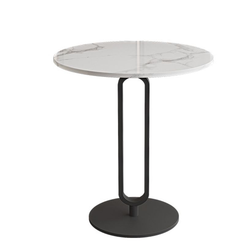 Pedestal Base Design Metal Iron Craft Gold/black Table Foot Round Side Table