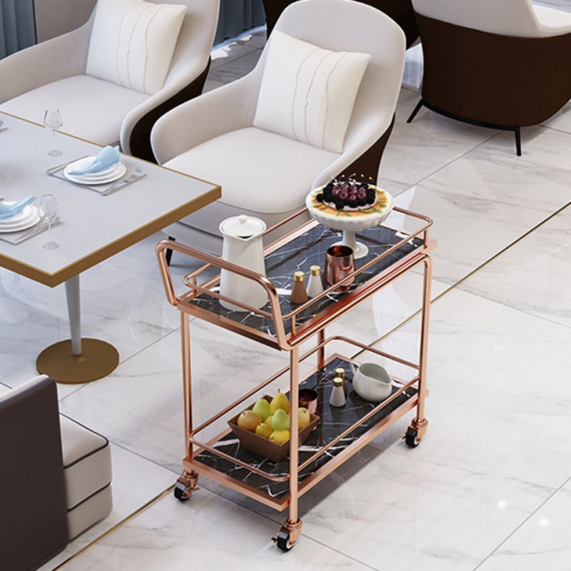 33.86" High Modern Style Rolling Prep Table Stone Prep Table for Dining Room Clearhalo 'furn' 'furn_kitchen_islands_carts' 'Furniture' 'Kitchen & Dining Furniture' 'Kitchen Islands & Carts' 'kitchen_islands_carts' 1200x1200_5ae9e204-cf9f-4a37-8d7c-271586a18c84
