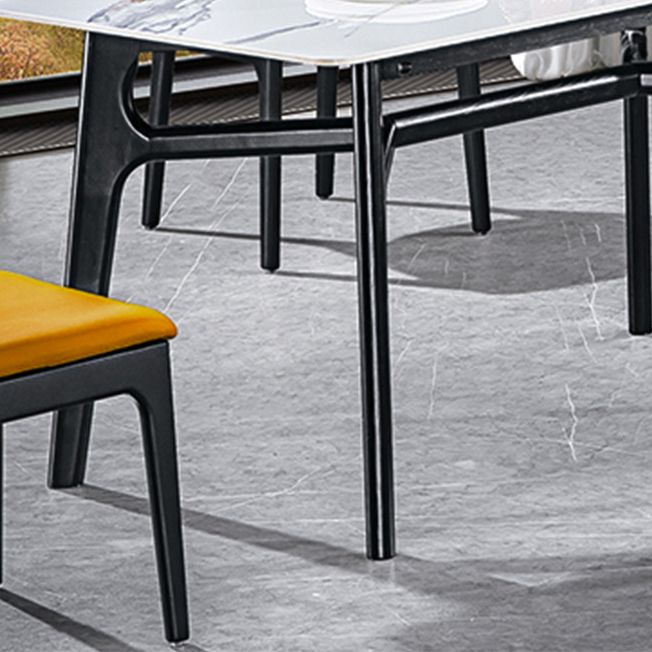 Ensemble de table rectangle de style contemporain 1/2/5 pièces Pièces Ensemble de restauration pour la cuisine