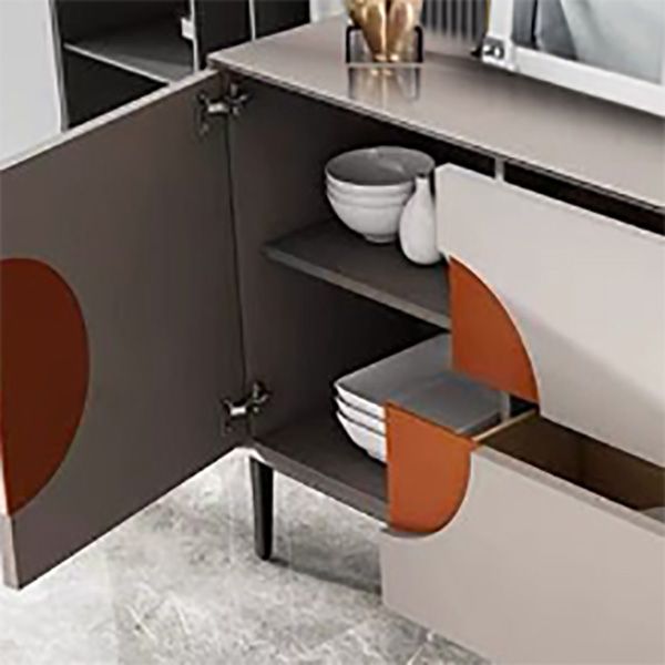 Glamstil Crednenza Wood Side Board mit Schubladen und Schränken