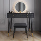 Scandinavian Lighted Mirror Makeup Vanity Desk in Wood Vanity Dressing Table Set Clearhalo 'Bedroom Furniture' 'furn' 'furn_makeup_vanities' 'Furniture' 'Makeup Vanities' 'makeup_vanities' 1200x1200_5aeb8d6e-1fb7-4355-b193-0690e68eb6ec