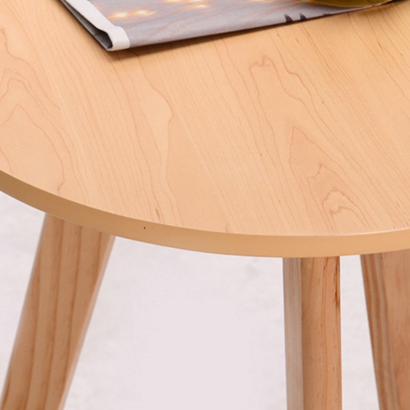 Scandinave 23,6 "/27,5" Table d'appoint en bois rond 3 Table de fin de jambes
