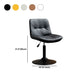 Contemporary Metal Barstool Faux Leather Footrest Adjustable Low Back Counter Stool Clearhalo 'Bar Furniture' 'Bar Stools' 'bar_stools' 'furn' 'furn_bar_stools' 'Furniture' 'Kitchen & Dining Furniture' 1200x1200_5aedf1ad-ba58-475a-97cc-2a818c88ebc5