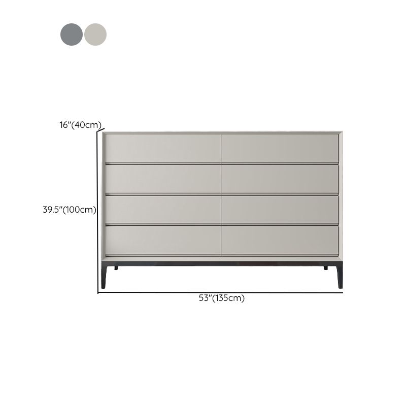 Cassapanca contemporanea in pietra per camera da letto con gambe nere