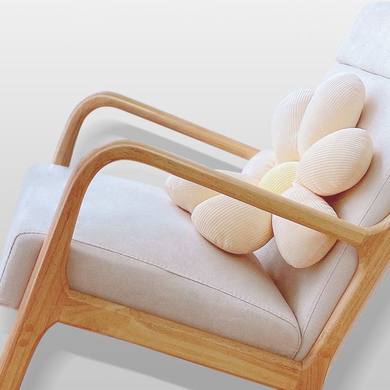 Chaise de culbuteur moderne rembourrée avec planeur de cadre gris pour le salon