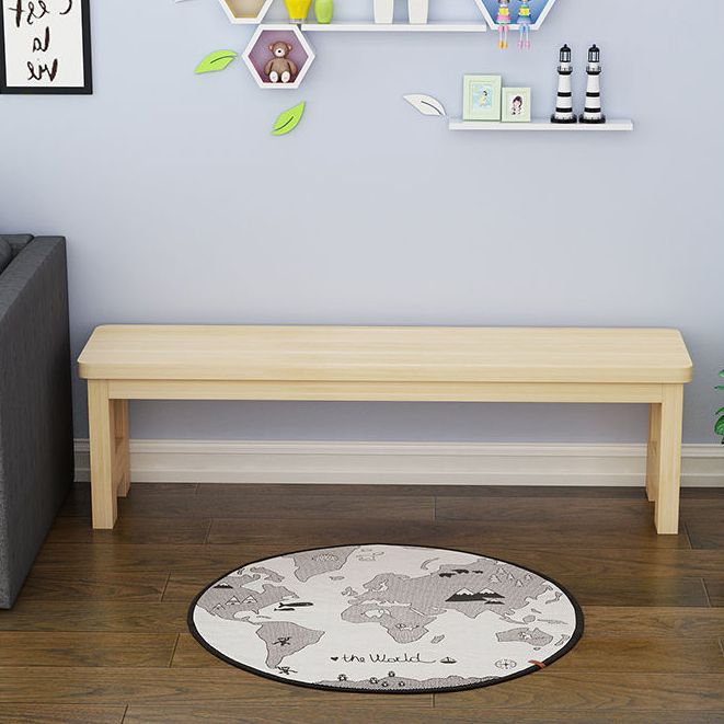 Banco di pino in legno in legno massiccio da 11,8 "Banca in legno in legno massiccio con gambe