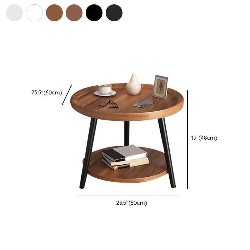 コンテンポラリーアクセントテーブルナイトスタンドアンティークフィニッシュオープンストレージナイトテーブル