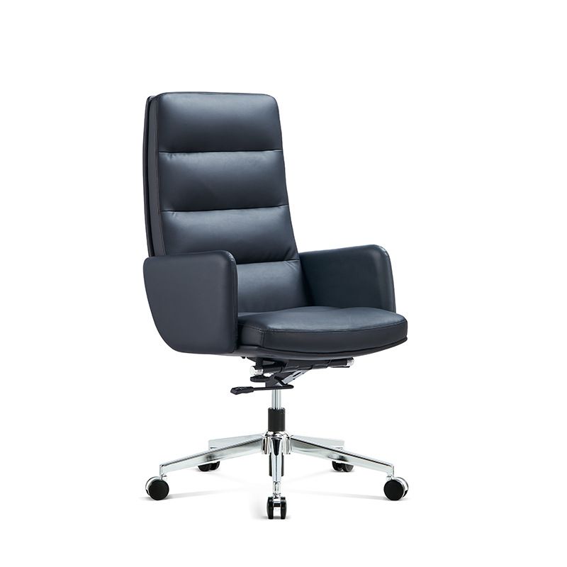 Chaise de direction contemporaine à dossier haut, chaise pivotante exécutive