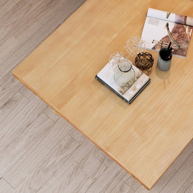 Scrivania da ufficio a slitta in stile moderno scrivania rettangolare in legno massiccio per casa