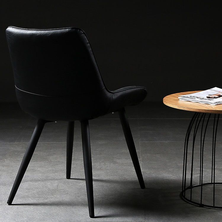 Contemporary Style Dining Chairs Dining Armless Side Chairs with Metal Legs Clearhalo ' kitchen&dining_furn' 'Dining Chairs' 'Dining Tables & Seating' 'dining_chair' 'furn' 'furn_dining_chair' 'Furniture' 'furniture_dining_chair' 'Kitchen & Dining Furniture' 'kitchen' 1200x1200_5af79822-41dc-4d59-b7a5-05e78ce7483c