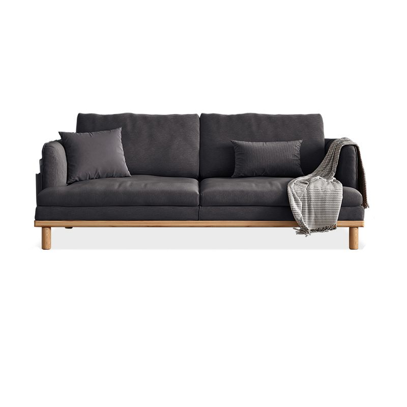 Velvet Sofa 35 "W Recessed Arm Sofa with Storage for Living Room Clearhalo 'furn' 'furn_sofas' 'Furniture' 'furniture_sofas' 'kitchen' 'kitchen_sofas' 'Living Room Furniture' 'Sofa' 'sofas' 1200x1200_5af79d88-01ec-4f1c-a5f0-2fe3645e95c6