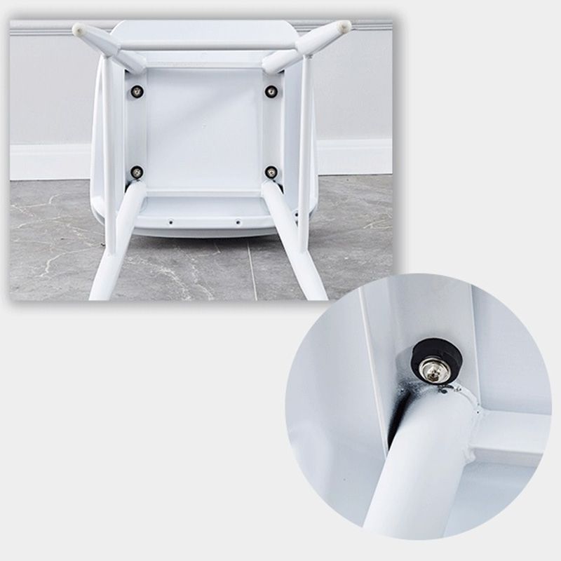 Industrial Style Bar-stool with 4 Legs Low Back PP Seat for Kitchen Bar Clearhalo 'Bar Furniture' 'Bar Stools' 'bar_stools' 'furn' 'furn_bar_stools' 'furniture_bar_stools' 'Kitchen & Dining Furniture' 'kitchen&dining_furn' 'kitchen' 'kitchen_furn' Furniture' 1200x1200_5af83464-1013-44cb-9e16-01a56195619e