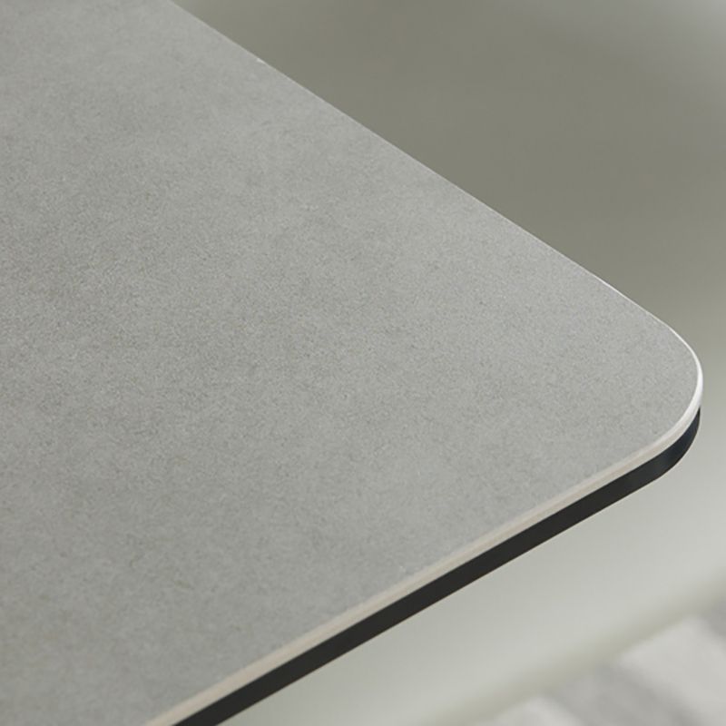 Medieval Modern Sintered Stone Top Dining Table Rectangle Kitchen Table with 4 Legs Clearhalo 'Dining Tables & Seating' 'Dining Tables' 'dining_table' 'furn' 'furn_dining_table' 'Furniture' 'furniture_dining_table' 'Kitchen & Dining Furniture' 'kitchen' 'kitchen_dining_table' 1200x1200_5af8e144-0732-4581-9791-cab60f0f942e