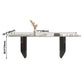 Sintered Stone Top Dining Table Rectangle Table with Black Double Pedestal Clearhalo ' dining_table' 'Dining Tables & Seating' 'Dining Tables' 'furn' 'furn_dining_table' 'Furniture' 'furniture_dining_table' 'Kitchen & Dining Furniture' 'kitchen&dining_furn' 'kitchen' 'kitchen_dining_table' 1200x1200_5af8e52a-2f41-4b23-8a56-8e474f198b29
