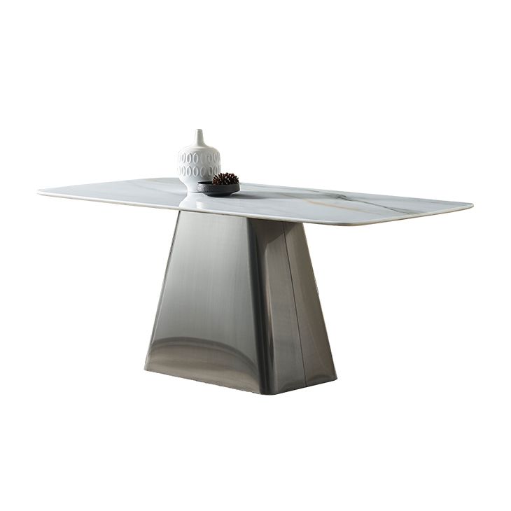 Modern Kitchen 1/5 Pcs Dining Set with White Marble Dining Table and Padded Chairs Clearhalo 'Dining Room Sets' 'Dining Tables & Seating' 'dining_room_set' 'furn' 'furn_dining_room_set' 'Furniture' 'Kitchen & Dining Furniture' 1200x1200_5afbc028-659f-4815-931f-5db22eb8e4f1