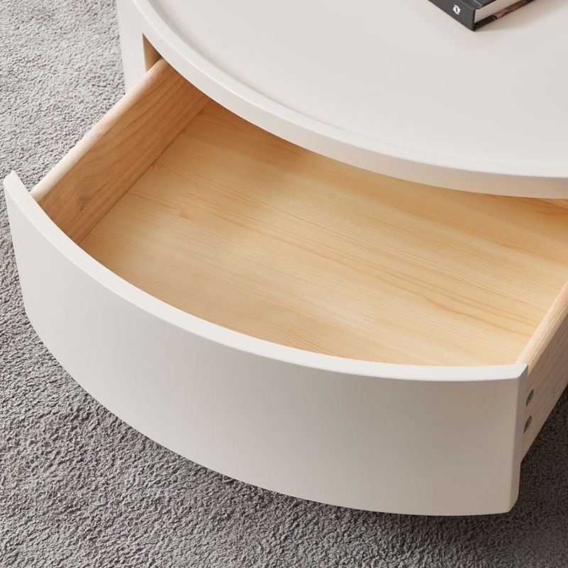 Wood Coffee Cocktail Table Drum Coffee or End Table with Storage Clearhalo 'Coffee & Accent Tables' 'Coffee Tables' 'coffee_tables' 'furn' 'furn_coffee_tables' 'Furniture' 'Living Room Furniture' 1200x1200_5afdb18b-7537-4897-bec7-ee69da4cfde3