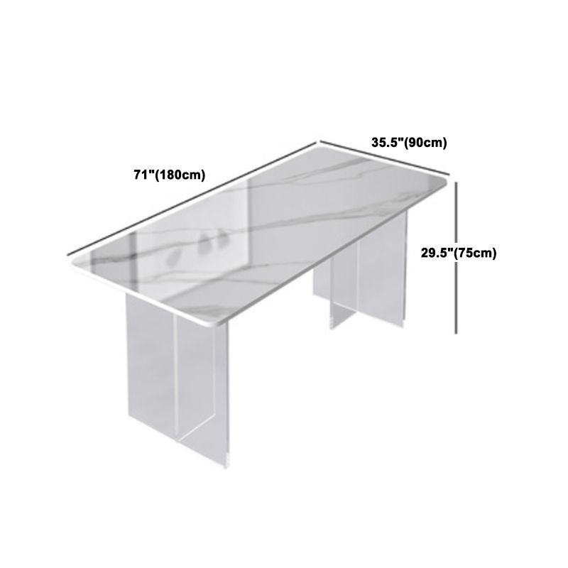 Modern Style Sintered Stone Dining Table Set 1/2/5 Pieces Dining Set Clearhalo 'Dining Room Sets' 'Dining Tables & Seating' 'dining_room_set' 'furn' 'furn_dining_room_set' 'Furniture' 'Kitchen & Dining Furniture' 1200x1200_5b003dcb-af26-48c9-b477-ea89b216ef66