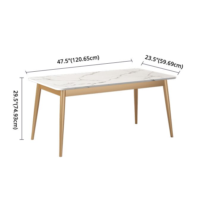 Minimalist White Rectangle Shape Dining Set Sintered Stone Top Dining Set with 4 Legs Table Clearhalo 'Dining Room Sets' 'Dining Tables & Seating' 'dining_room_set' 'furn' 'furn_dining_room_set' 'Furniture' 'furniture_dining_room_set' 'Kitchen & Dining Furniture' 'kitchen&dining_furn' 'kitchen' 1200x1200_5b04bab3-1e19-42b4-91d6-56a06dbdd099