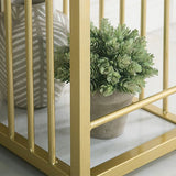 Glam Iron Bar Dining Table White Faux Marble Top Rectangle Indoor Bistro Table with Shelf Clearhalo 'Bar Furniture' 'Bar Tables' 'bar_tables' 'furn' 'furn_bar_tables' 'Furniture' 'furniture_bar_tables' 'Kitchen & Dining Furniture' 1200x1200_5b07eca9-5fa8-407c-908d-762f6ba5d697